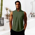 thumbnail image 2 of Men’s Compression Hooded Vest Quick Drying Breathable Yoga Running Training Top, 2 of 6