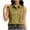 Plaid A08 Yellow, variant on Axiiglly Black Tank Tops for Women Cotton Linen Plaid Button Down Fashion Dressy Tanks Summer Sleeveless Shirts L