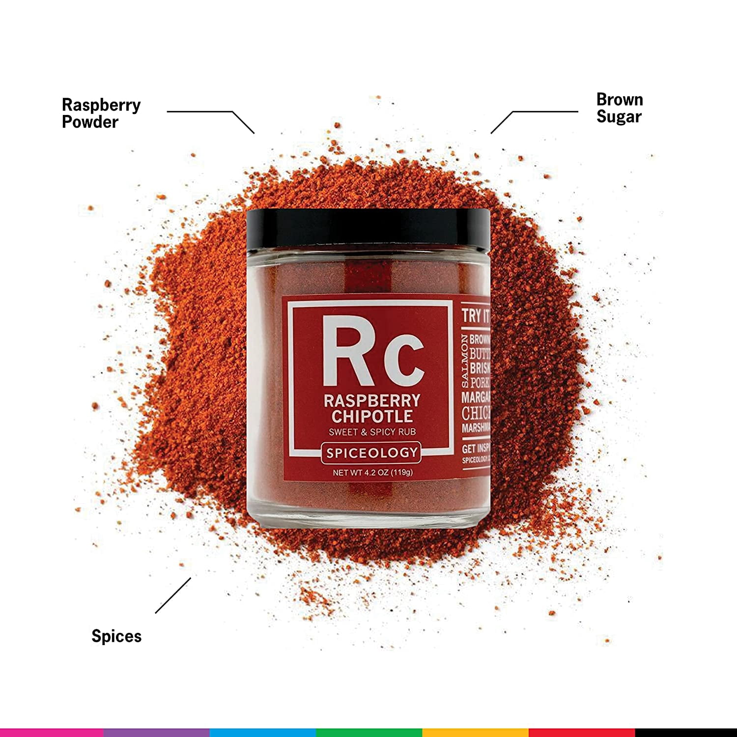 Spiceology Raspberry Chipotle All-Purpose Sweet & Spicy Seasoning, 4.2 oz