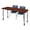 Cherry|Grey|Navy Blue, variant on Regency Kee 48 x 24 in. Mobile Adjustable Classroom Table- Maple & 2 Andy 18 in. Stack Chairs- Blue & Grey Base