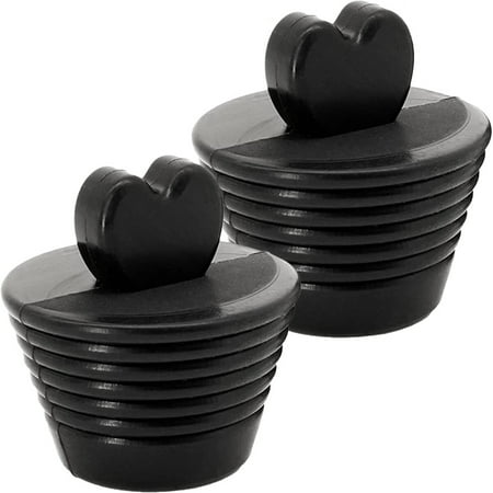 

SESAVER 2pcs Universal Bathtub Stoppers Soft Silicone Bath Tub Drain Stopper with Heart-shaped Handle Durable Sink Water Stopper