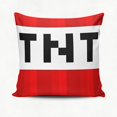 thumbnail image 1 of Juego de 1 funda de almohada decorativa Minecraft TNT, funda de almohada Minecraft, funda de almohada, cojín lumbar, 1 of 2