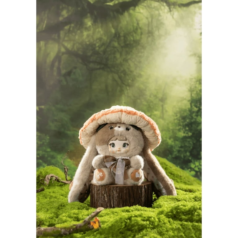 Nommi Mushroom Hat Series Plush Blind Box, 400% Big Nommi Bunny