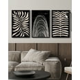 thumbnail image 6 of Boho Wall Art Abstract Plant Prints Decor 16x24in3pcs Large Minimalist Bohemian Framed Artwork Vintage Farmhouse Modern Living Room Bedroom Home Decor Black Framed, 6 of 8