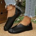 thumbnail image 6 of Women's Round Toed Flats Comfortable Wide Width Fashion Casual Solid Color Flat Shoes Business Casual Shoes Women, 6 of 8