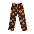 thumbnail image 3 of Trgacdwlo Halloween Fleece Pj Pants Women Ghost Pumpkin Print Womens Fuzzy Pajama Pants Fall Winter Warm Womens Sleep Pants, 3 of 7