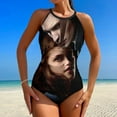 thumbnail image 2 of The Twilight Saga One-Piece Swimwear Sexy Mesh Monokini Swimsuit with Detachable Padding Bathing Suit Swimdress L, 2 of 7