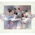 thumbnail image 2 of Haenraets, Willem 16x15 Gold Ornate Wood Framed with Double Matting Museum Art Print Titled - Ballarinas, 2 of 4