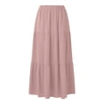 thumbnail image 7 of Boho Long Skirts for Women High Waist Flowy Tiered Maxi Skirt with Pocket Casual Basic Weekend Skirt Spring Summer 2026 Beach Vacation Outfits, 7 of 7