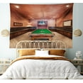 thumbnail image 5 of Modern Tapestry, Entertainment Room in Mansion Pool Table Billiard Lifestyle Photo Print, Fabric Wall Hanging Decor for Bedroom Living Room Dorm, 5 Sizes, Cinnamon Brown Green, by Ambesonne, 5 of 9