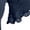Navy, variant on Women's Plus Size Lacey Flutter Sleeve Lace Top