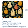 thumbnail image 5 of Pear Square Desk Mat Mouse Mat Mouse Pad, 8.3x9.8 Inch, Non-Slip Rubber Bottom, Printed, Suitable for Office and Gaming, 5 of 6