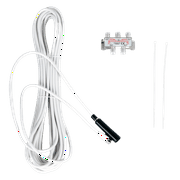 Five Star Black Outdoor 4K HDTV Antenna with 360° Rotation, Long Range Up to 300 Miles, UHF/VHF/FM Radio, Remote Control, J-Pole Included