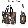 thumbnail image 3 of Tote Bag for Women - Autumn Halloween Scene Pattern Shoulder Bag - Large Utility Work Duffle Bag with Zipper Handbag for Travel, Work, Sprots, 3 of 5