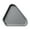 Grey, variant on Black Triangular Thickened Plastic Tray With Heat-Resistant Material, Non-Slip Base And Matte Finish For Food Serving, Tableware Display And Restaurant Use, 15.75X11.65In