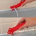 thumbnail image 2 of Herramienta de de calafateo de silicona Acabado Eliminación de lechada de suciedad 2 juegos Rojo, 2 of 9