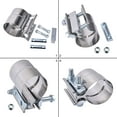 thumbnail image 2 of SPEEDWOW Fathers Day Dad Gifts 2.0" Exhaust Clamp,Lap Joint Band Clamp Stainless Steel for Pipes,Mufflers,Catalytic Converters, 2 of 6