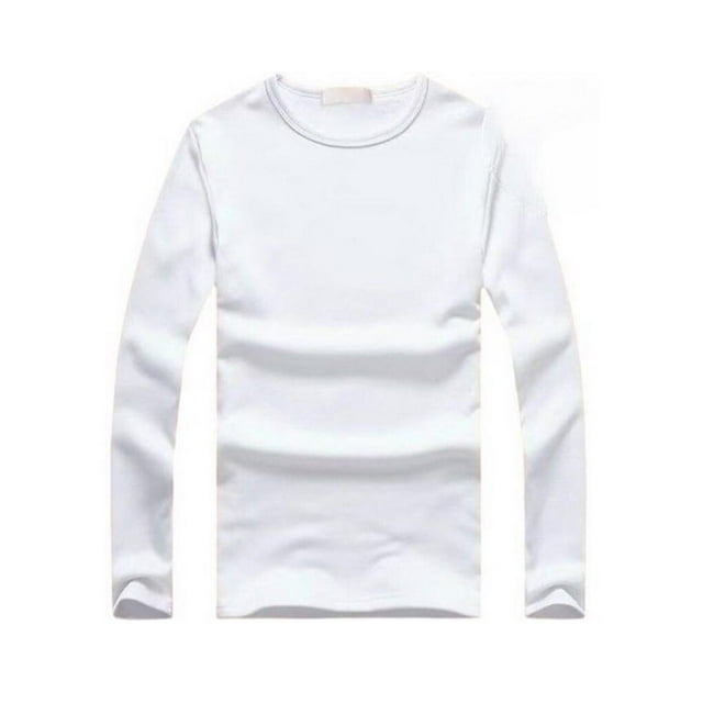 Jumpingount Ropa interior térmica de manga larga para invierno, camiseta a la moda acolchada para mantener el calor, ropa para el hogar, Ropa interior Blanco XXL