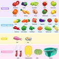 thumbnail image 5 of BeePrincess 30pcs BPA-Free Play Food Set with Storage Basket - Realistic Fake Vegetables & Fruits for Toddlers Kitchen, Ideal Cutting Toy for Kids Ages 1-3, 5 of 6