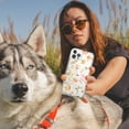 thumbnail image 5 of MUNDAZE Apple iPhone 6/7/8/SE 2020/SE 3 2022 Shockproof Clear Hybrid Protective Phone Case Peach Meadow Wildflowers Butterflies Bees Floral Cover, 5 of 5