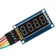 thumbnail image 4 of Módulo de pantalla de tubo digital de 0,4 pulgadas, componente electrónico de unidad 74HC595 de 4 dígitos, 3,3 V-5 V, 4 of 8