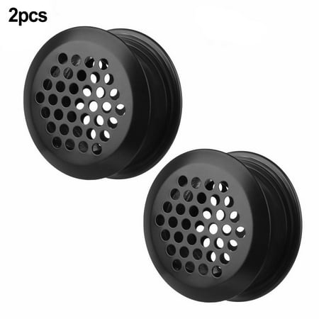 

GLFILL 2Pcs Stainless Steel Round Air Vent Grille Wardrobe Cabinet Metal Ventilation Plugs