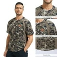 thumbnail image 3 of Bassdash Men's Camo Shirt UPF 50+ Wrinkle-free Breathable Short Sleeve UV Protection T-shirt for Hunting Hiking SR02M, 3 of 8