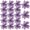 Purple, variant on Mightlink 18Pcs Artificial Flowers for Christmas Tree Decoration Champagne Poinsettias Artificial Christmas Flowers for Xmas Wedding Party Wreath (5.9")