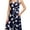 Navy lily, variant on Aiyino Women's V Neck Floral Spaghetti Strap Summer Casual Swing Dress with Pocket