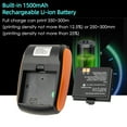 thumbnail image 2 of yeacher MP210 Compact 58mm Thermal Receipt Printer with Bluetooth & USB, Compatible with Android, iOS, Windows, Includes 1 Roll of 58mm Paper & Built-in Battery, Orange, 2 of 6