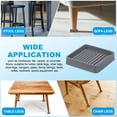 thumbnail image 7 of Uxcell Square Rubber Furniture Pads Non Slip Caster Cups Anti Skid Floor Protectors for Furniture Feet Bed Couch Chair Grey 2.5"x2.5", 7 of 7