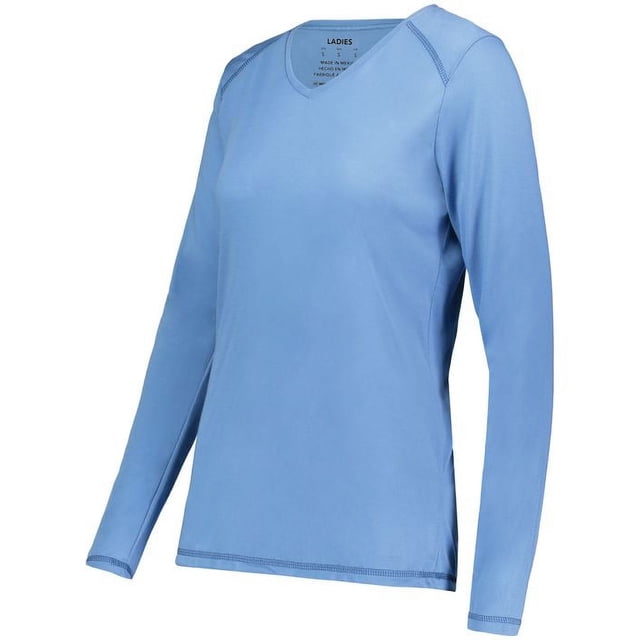 AUGUSTA SPORTSWEAR LADIES SUPER SOFT-SPUN POLY LONG SLEEVE TEE