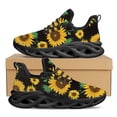 thumbnail image 1 of Zapatos vulcanizados con diseño floral clásico y estampado floral de girasol amarillo en 3D, zapatillas informales con cordones para mujer, 1 of 6