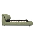 thumbnail image 5 of Queen Size Luxury Upholstered Platform Bed with Oversized Padded Backrest and Solid Wood Frame, 5 of 9
