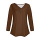 thumbnail image 5 of Camiseta de manga corta con cuello en V para mujer: top con estampado «Love», poliéster, tallas S-XXXL, tallas EE. UU./Reino Unido/UE, informal/para todas las estaciones, 5 of 5