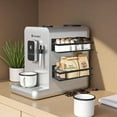 thumbnail image 2 of 4-Pack Black Cut-Out Magnetic Spice Racks – Refrigerator & Oven Seasoning Shelves with Hooks for Fridge Side Storage, 2 of 4