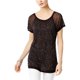 thumbnail image 1 of Camiseta básica adornada de INC para mujer, negra, mediana I-N-C Camiseta básica, 1 of 1