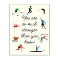 thumbnail image 1 of Stupell Industries Stronger Than You Know Phrase Summer Athletes Graphic Art Unframed Art Print Wall Art, 10x15, by Victoria Barnes, 1 of 5