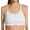 True White, variant on Women's Hanes DHS102 Seamless Cami Wireless Sports Bra (True White XS)