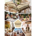 thumbnail image 5 of Brown Texas Star Country Table Cloth, Western Stars Retro Waterproof Tablecloth for Square Tables, Reusable Washable Fabric Table Cover for Restaurant Kitchen Dining Tables 54"x54", 5 of 6