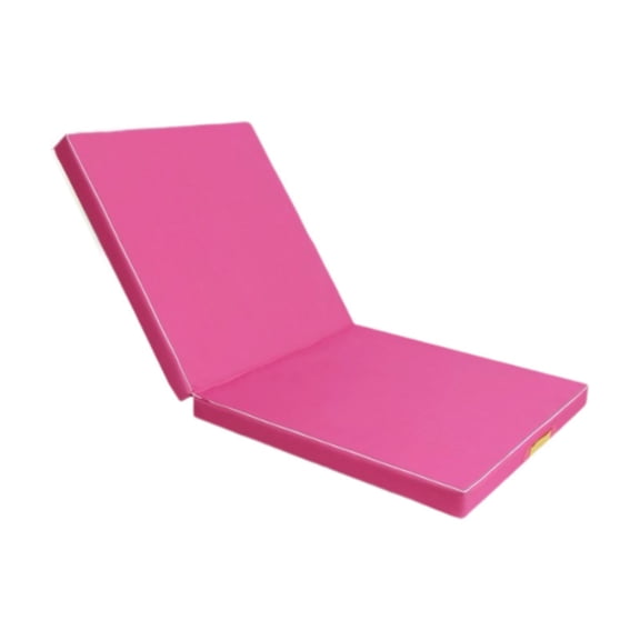 Pitycbo Compact Gymnastics Mat for Training and Exercise, Portable and Foldable for Home Pink