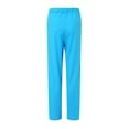 thumbnail image 3 of Gibobby Conjunto de Pantalones para Mujer Traje de manga larga irregular grande informal de algodón a la moda para mujer pantalones de pierna ancha traje de d(Azul,G), 3 of 5