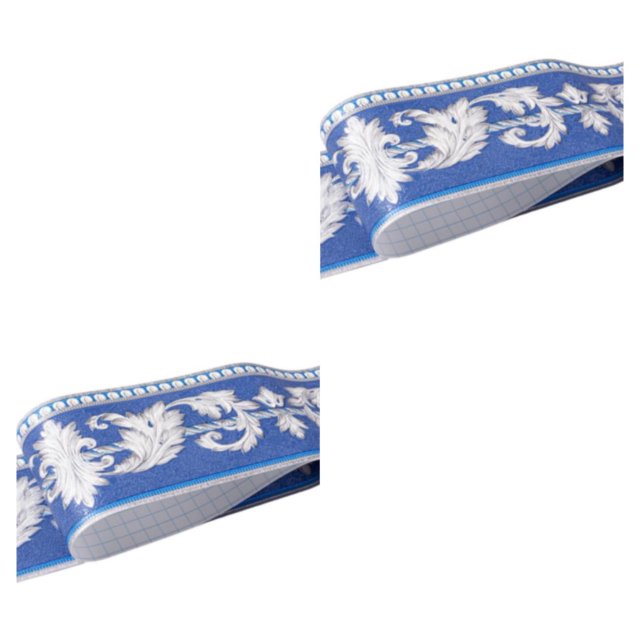 relayinert 3D Pattern Wall Removable Stickers Easy And Affordable Home Décor Solution Decorative Stickers Blue Ranunculus Leaf 2Set