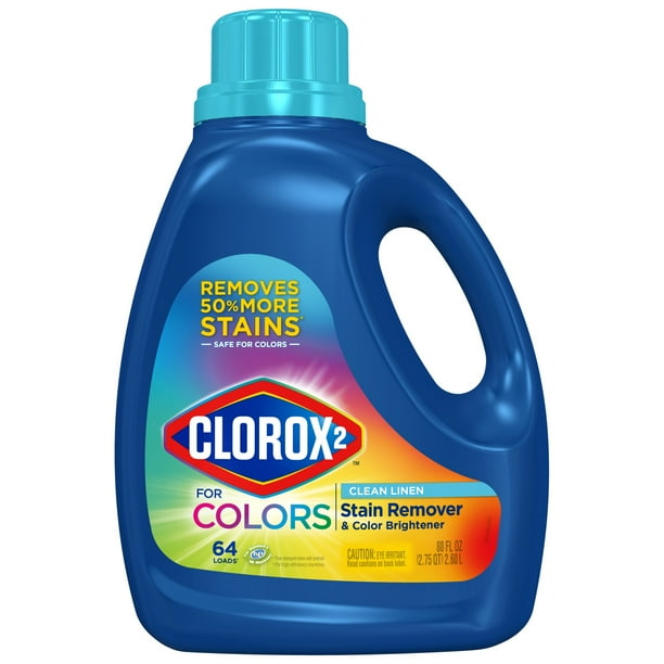 Clorox 2 For Colors Stain Remover And Color Brightener Clean Linen 88 Ounces Walmart Com Walmart Com