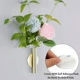 thumbnail image 3 of Pack of 2 Wall Flower Vase Tube Metal Flower Vase, Modern Dried Flower Holder Wall Decoration for Porch Home Office (Excluding adhesive materials), 3 of 5