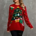 thumbnail image 4 of Kayannuo Christmas Sweaters for Women Plus Size Long Sleeve Womens Sweaters Fall Pullover Womens Christmas Knitted Round Neck Knit Casual Pullover Sweater Top, 4 of 7