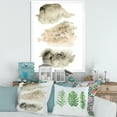 thumbnail image 3 of Designart 'Golden Beige and Grey Clouds I' Modern Framed Art Print, 3 of 4