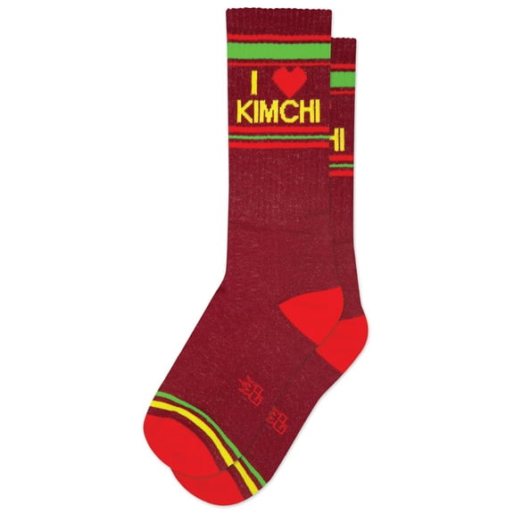 I Love Kimchi, Gumball Poodle Novelty Gift Socks for Men, Women and Teens, Unisex Crew Socks ( Made in the USA )