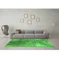 thumbnail image 3 of Ahgly Company Indoor Square Oriental Green Industrial Area Rugs, 3' Square, 3 of 4