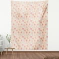 thumbnail image 4 of Ambesonne Pink Floral Fabric by the Yard Upholstery, Peachy Rhododendrons, 10 Yards, Coral Green and Beige, 4 of 5